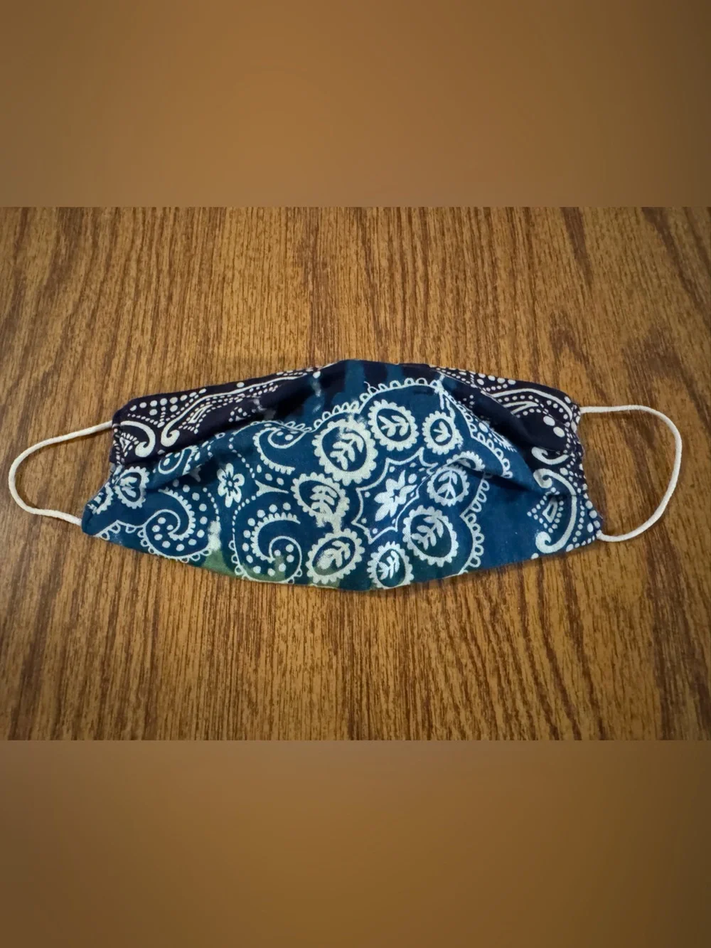 Tie-Dye Paisley Print Face Mask